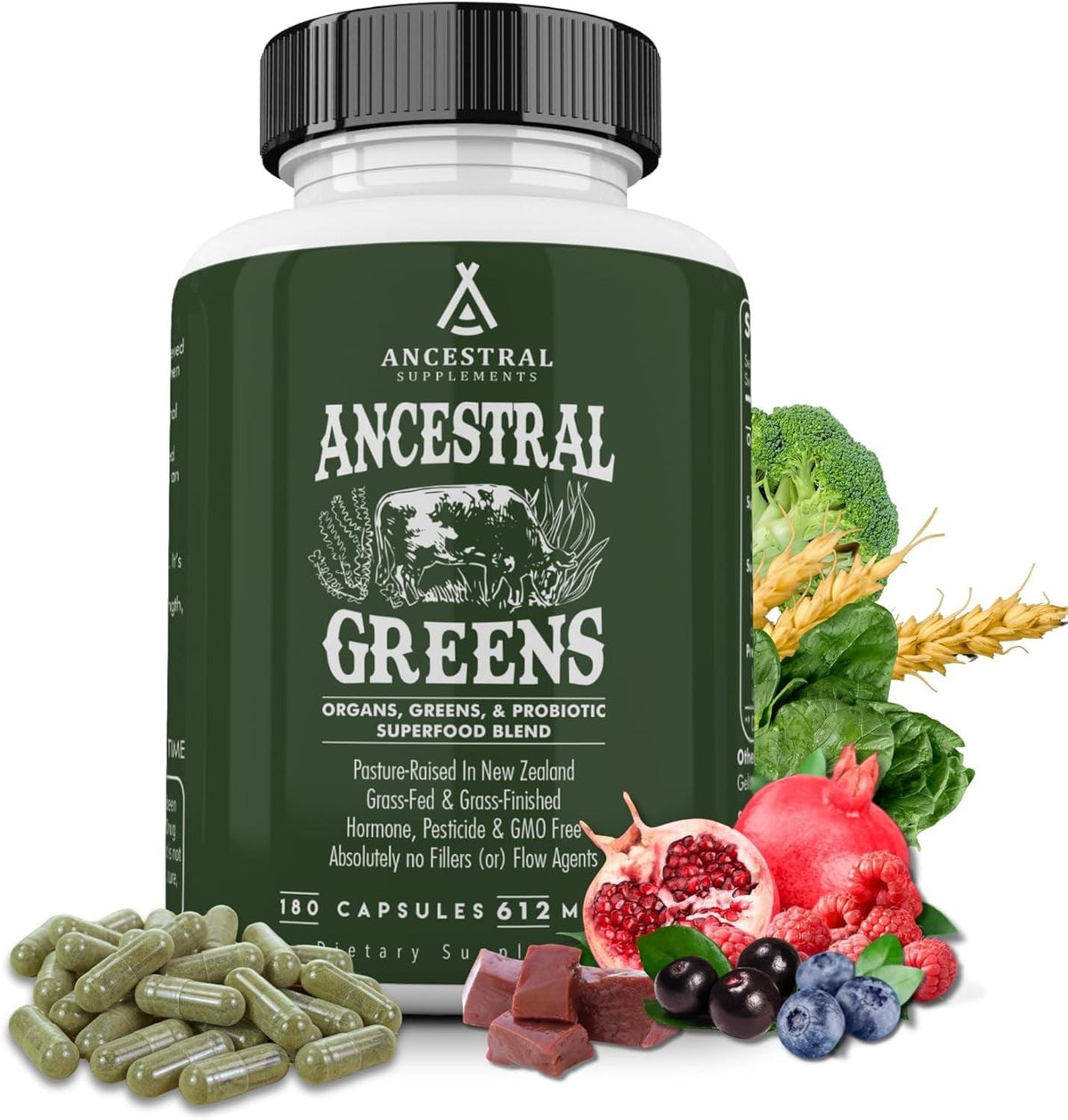 Ancestral Greens Supplement, 180 Capsules