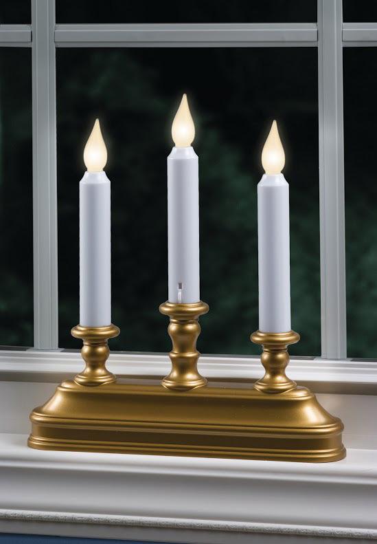 Sylvania V1539-88 LED Candolier, 3 Lights, Gold, 10 in