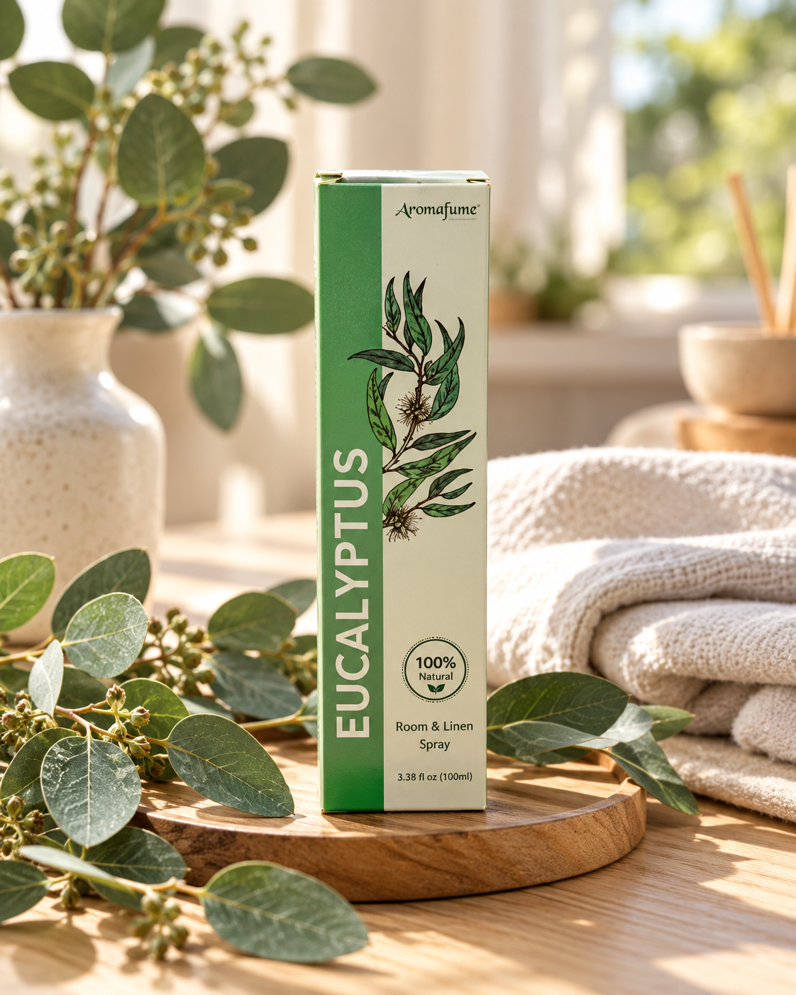 Aromafume Eucalyptus Alcohol-Free Room & Linen Spray, 100 ml