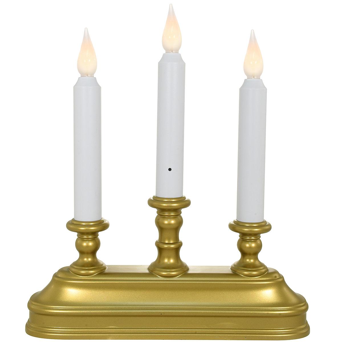 Sylvania V1539-88 LED Candolier, 3 Lights, Gold, 10 in