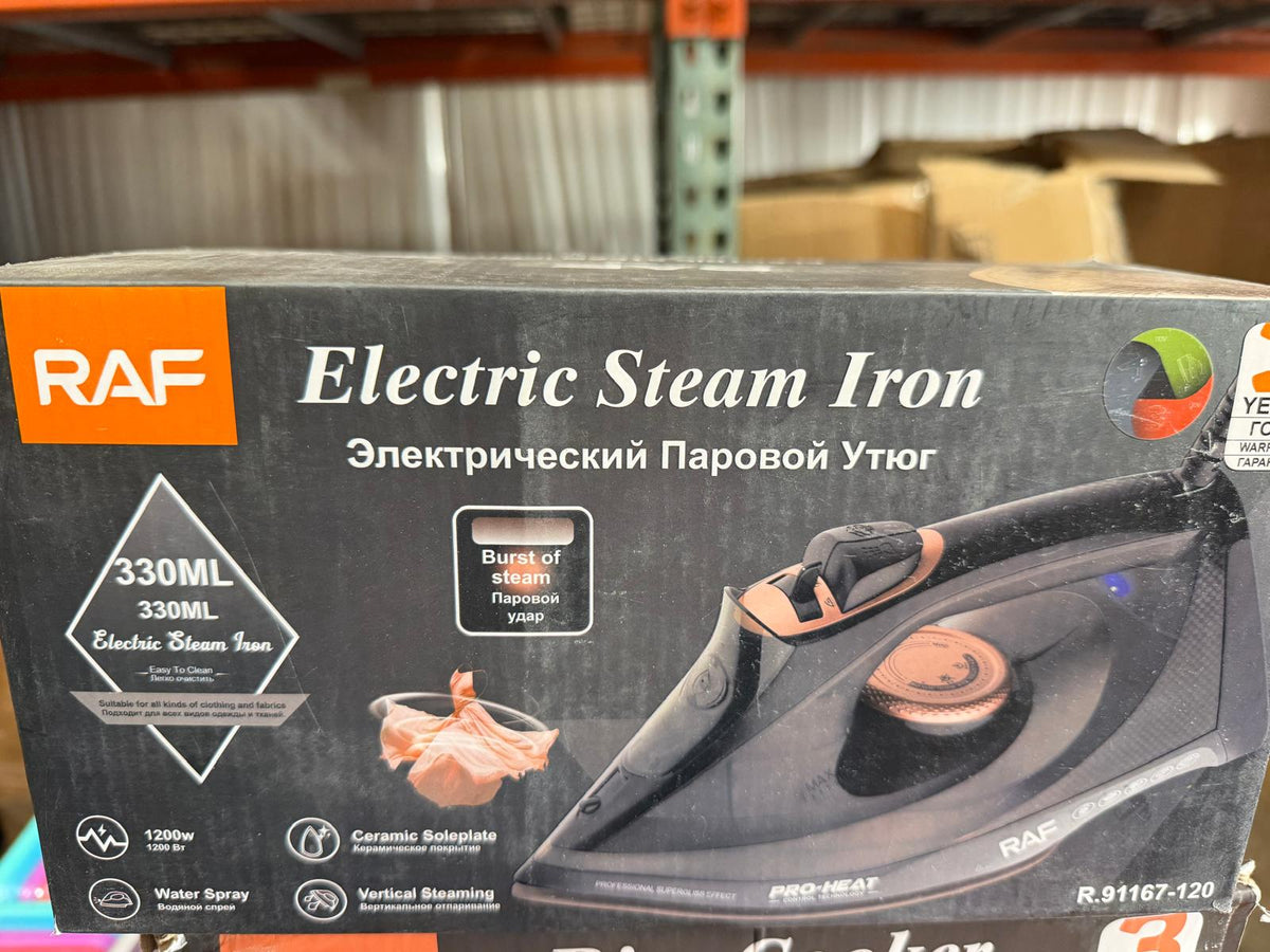 RAF R.91167-120 Ceramic Steam Iron, 330 ml