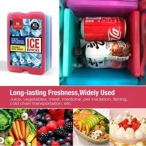Home Times XL Reusable Ice Packs, 4 Pack