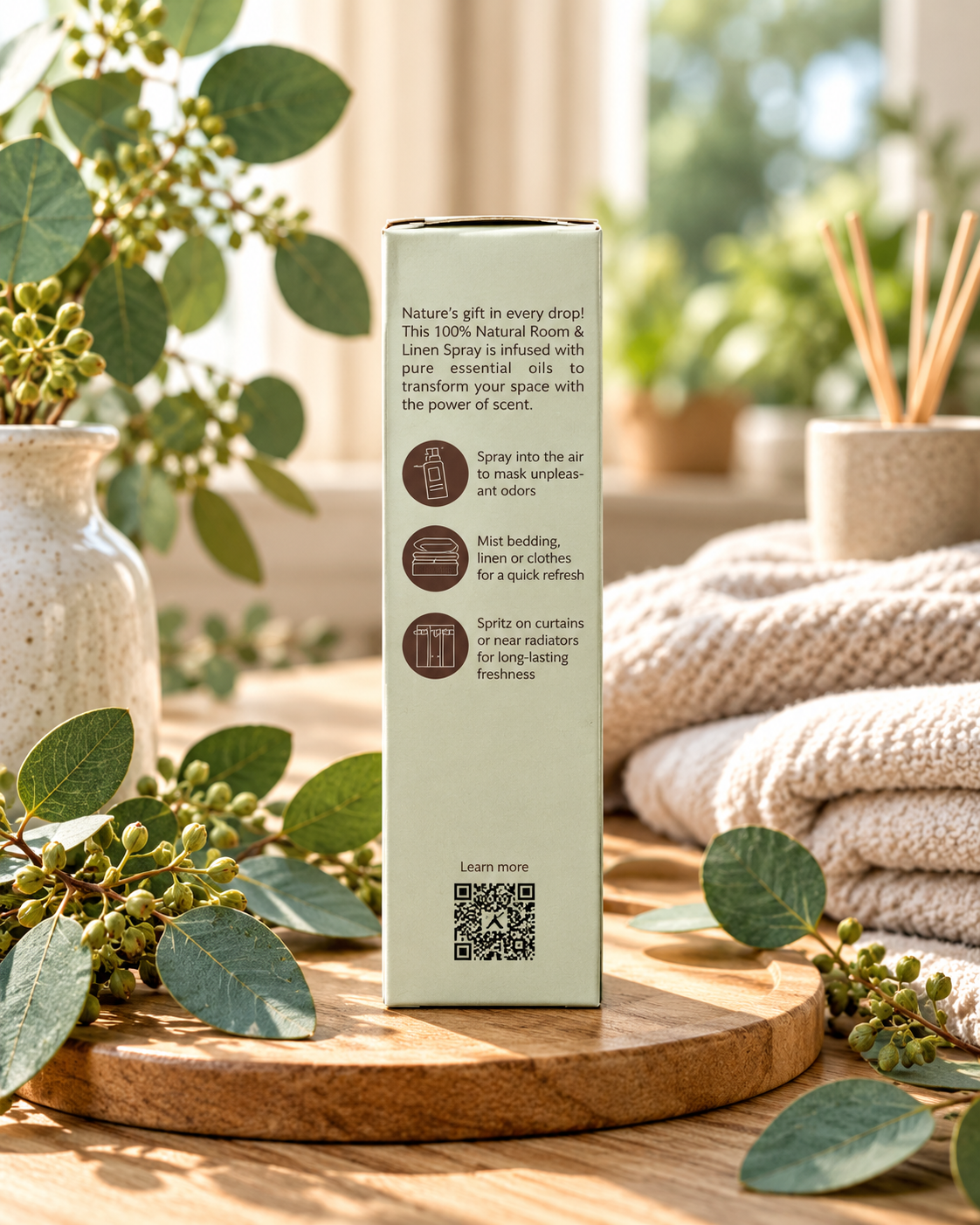 Aromafume Eucalyptus Alcohol-Free Room & Linen Spray, 100 ml
