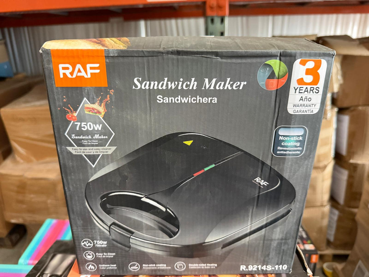 RAF R.9214S-110 Sandwich Maker - 750W, Non-Stick Cooking Plates