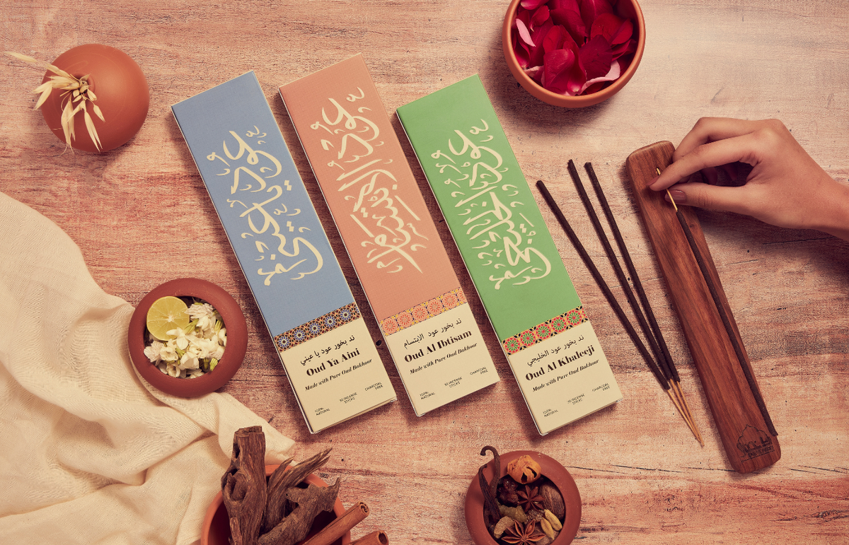 Dukhni Oud Bakhoor incense sticks lifestyle image