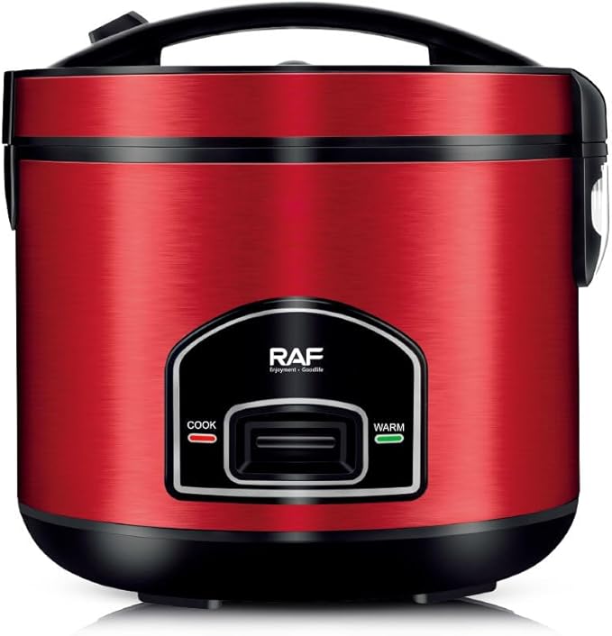 RAF 5L red electric rice cooker front view