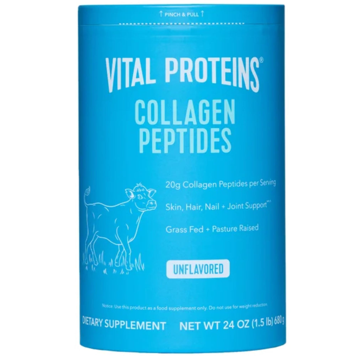 Vital Proteins Collagen Peptides unflavored 24 oz full container